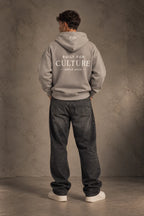 Built For oversized hoodie beige, achterkant, productfoto